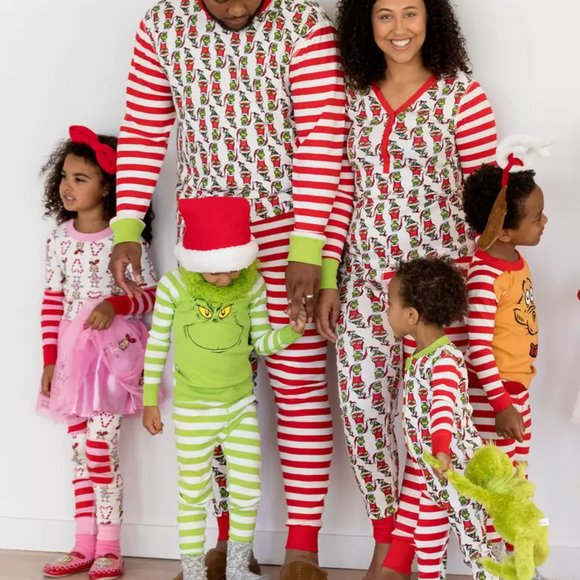 NWT Hanna Andersson Dr. Seuss Grinch Baby Zip Sleeper - Picture 4 of 7